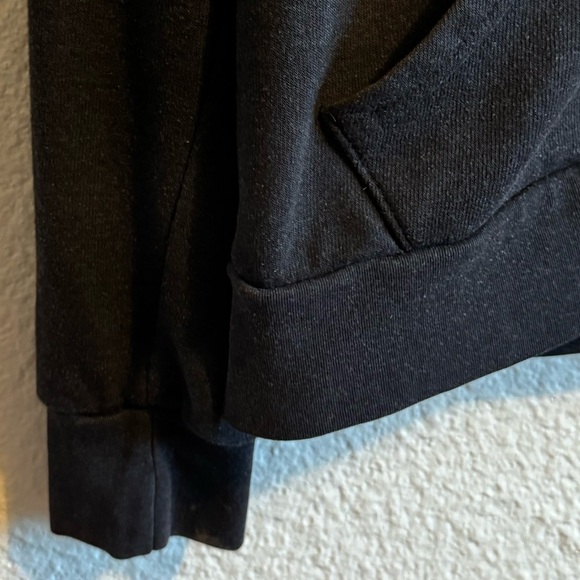 Aviator Nation Rainbow 5 Stripe Full Zip Drawstring Hoodie Black Unisex Size L - Picture 3 of 6